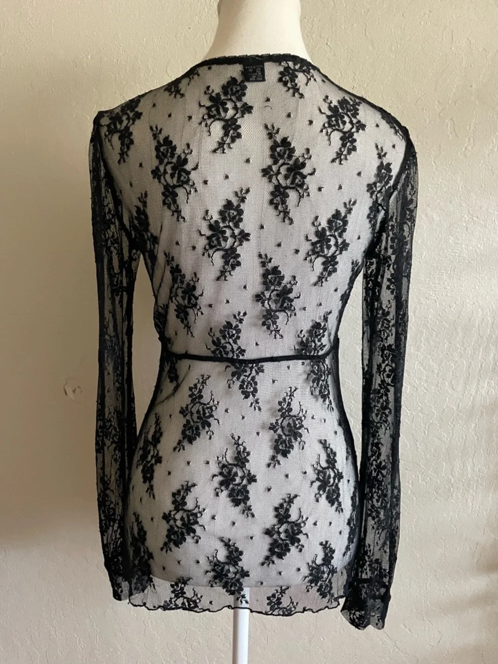Whimsygoth black lace top - Picture 4 of 8